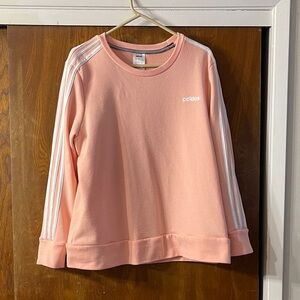 Adidas Light coral Crewneck with White Accents